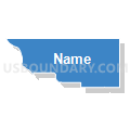 Douglas County--Omaha City (Northwest) PUMA, Nebraska (Solid Fill with Shadow)