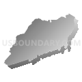 Henderson & Transylvania Counties PUMA, North Carolina (Gray Gradient Fill with Shadow)