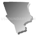 Cabarrus County (West)--Concord, Kannapolis Cities & Harrisburg Town PUMA, North Carolina (Gray Gradient Fill with Shadow)