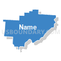 Washington, Morgan, Noble & Monroe Counties PUMA, Ohio (Solid Fill with Shadow)