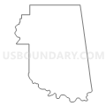 Cherokee, Sequoyah & Adair Counties PUMA, Oklahoma (Light Gray Border)