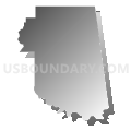 Cherokee, Sequoyah & Adair Counties PUMA, Oklahoma (Gray Gradient Fill with Shadow)