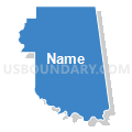 Cherokee, Sequoyah & Adair Counties PUMA, Oklahoma (Solid Fill with Shadow)