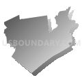 Northampton (South) & Lehigh (East) Counties--Bethlehem (East) & Easton Cities PUMA, Pennsylvania (Gray Gradient Fill with Shadow)