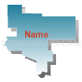 Jackrabbit Region PUMA, South Dakota (Blue Gradient Fill with Shadow)