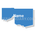 East Texas COG (Northeast)--Harrison, Upshur & Marion Counties PUMA, Texas (Solid Fill with Shadow)