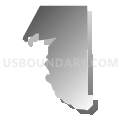 El Paso County (Outside El Paso City)--Socorro & Horizon Cities PUMA, Texas (Gray Gradient Fill with Shadow)