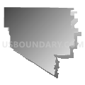 Dallas County (Northwest)--Irving (North), Coppell & Carrollton (Southwest) Cities PUMA, Texas (Gray Gradient Fill with Shadow)