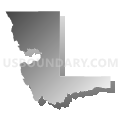 Cache, Summit, Morgan & Rich Counties PUMA, Utah (Gray Gradient Fill with Shadow)