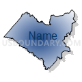 George Washington Regional Commission (South) PUMA, Virginia (Radial Fill with Shadow)