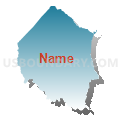 George Washington Regional Commission (North) PUMA, Virginia (Blue Gradient Fill with Shadow)