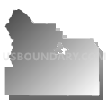 Yakima County (Outer)--Sunnyside & Grandview Cities PUMA, Washington (Gray Gradient Fill with Shadow)