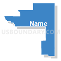 Campbell, Goshen, Platte, Johnson, Washakie, Weston, Crook & Niobrara Counties PUMA, Wyoming (Solid Fill with Shadow)