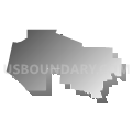 Fallbrook Union High School District, California (Gray Gradient Fill with Shadow)