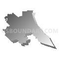 Petaluma Joint Union High School District, California (Gray Gradient Fill with Shadow)