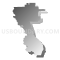 Sutter Union High School District, California (Gray Gradient Fill with Shadow)