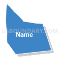 Laurel County School District for East Bernstadt ISD, Kentucky (Solid Fill with Shadow)