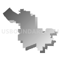 Assembly District 51, California (Gray Gradient Fill with Shadow)