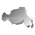 Assembly District 4, California (Gray Gradient Fill with Shadow)