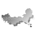 Assembly District 59, California (Gray Gradient Fill with Shadow)