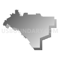 Assembly District 61, California (Gray Gradient Fill with Shadow)