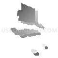 Assembly District 35, California (Gray Gradient Fill with Shadow)