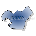 State House District 6, Delaware (Radial Fill with Shadow)