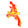 State House District 59, Florida (Bright Blending Fill with Shadow)