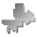 State House District 65, Indiana (Gray Gradient Fill with Shadow)