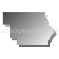 State House District 16, Iowa (Gray Gradient Fill with Shadow)