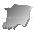 State House District 58, Kentucky (Gray Gradient Fill with Shadow)