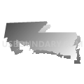 State House District 64, Louisiana (Gray Gradient Fill with Shadow)