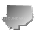 State House District 12, Louisiana (Gray Gradient Fill with Shadow)