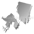 State House District 65, Maine (Gray Gradient Fill with Shadow)