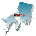 State House District 65, Maine (Blue Gradient Fill with Shadow)