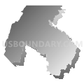 State Legislative Subdistrict 4A, Maryland (Gray Gradient Fill with Shadow)