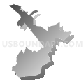 Eighteenth Essex District, Massachusetts (Gray Gradient Fill with Shadow)