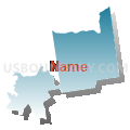 Twelfth Hampden District, Massachusetts (Blue Gradient Fill with Shadow)