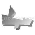 Third Hampden District, Massachusetts (Gray Gradient Fill with Shadow)