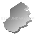 Second Middlesex District, Massachusetts (Gray Gradient Fill with Shadow)