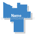 State House District 24B, Minnesota (Solid Fill with Shadow)