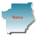 State House District 52B, Minnesota (Blue Gradient Fill with Shadow)