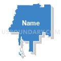 State House District 106, Mississippi (Solid Fill with Shadow)