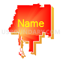 State House District 106, Mississippi (Bright Blending Fill with Shadow)