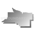State House District 27, Montana (Gray Gradient Fill with Shadow)