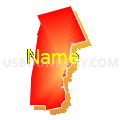 State House District 1, Hillsborough County, New Hampshire (Bright Blending Fill with Shadow)