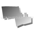 State House District 2, Carroll County, New Hampshire (Gray Gradient Fill with Shadow)