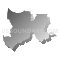 General Assembly District 21, New Jersey (Gray Gradient Fill with Shadow)