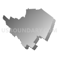 General Assembly District 37, New Jersey (Gray Gradient Fill with Shadow)