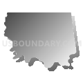 State House District 2, Oklahoma (Gray Gradient Fill with Shadow)